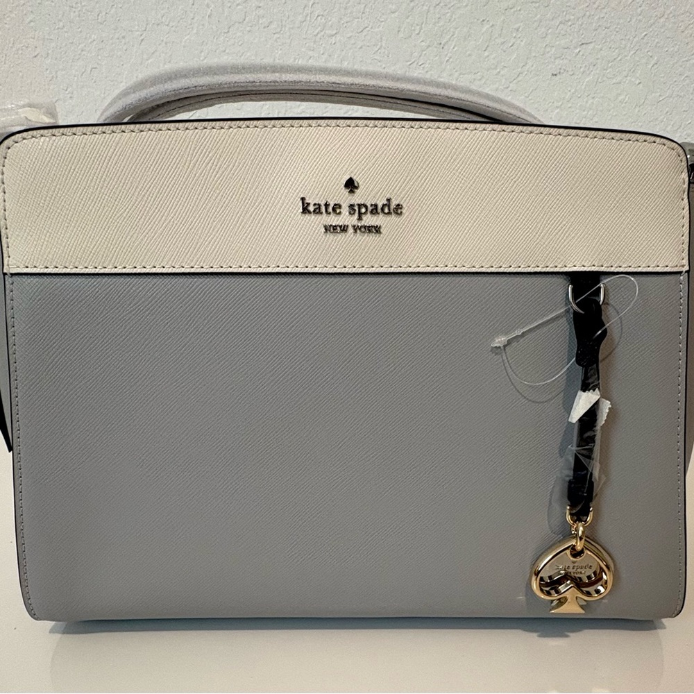 Kate Spade Madison Medium Top Hand Satchel & Madison Color-block Slim Bifold Set
